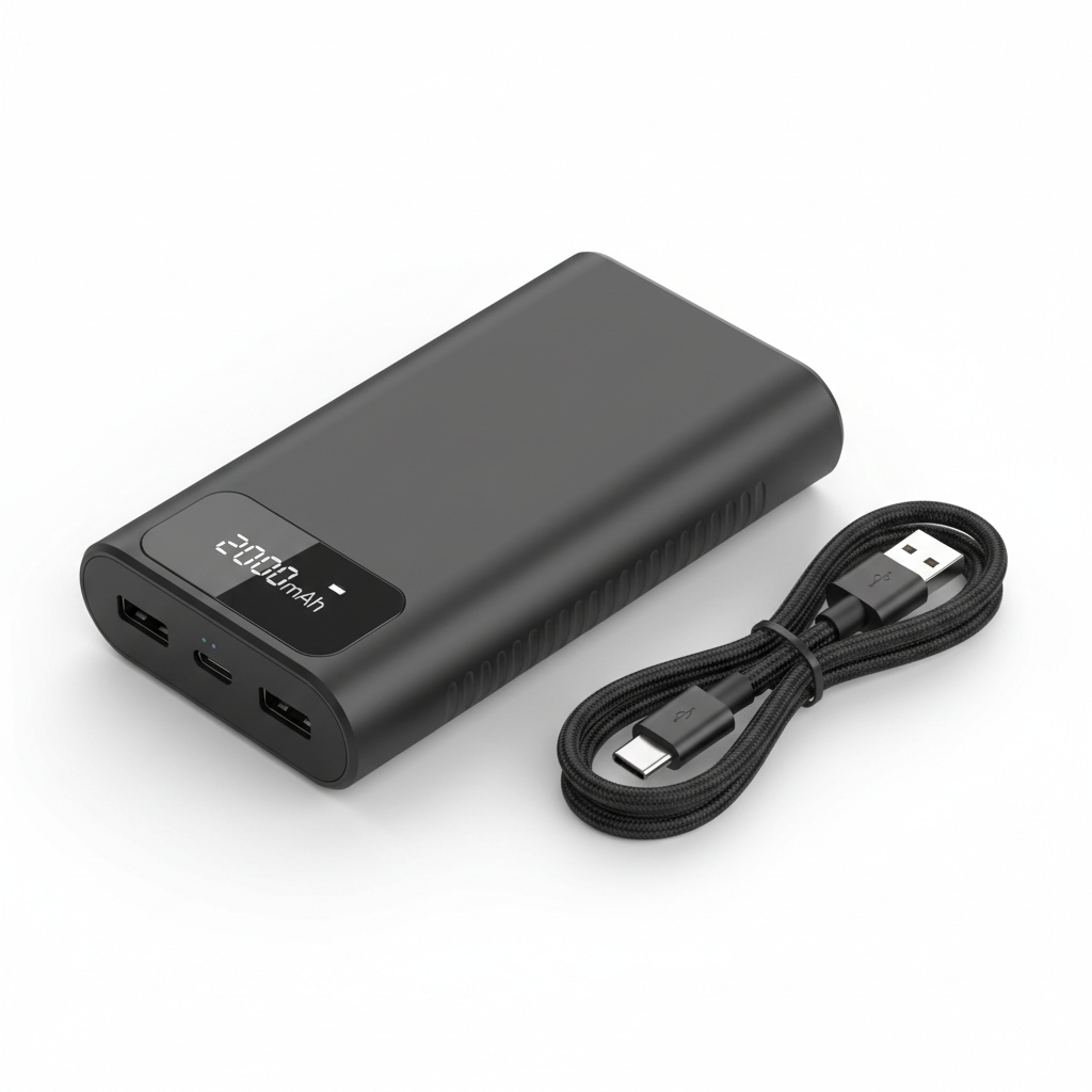 Powerbank 20000mAh charge rapide USB-C