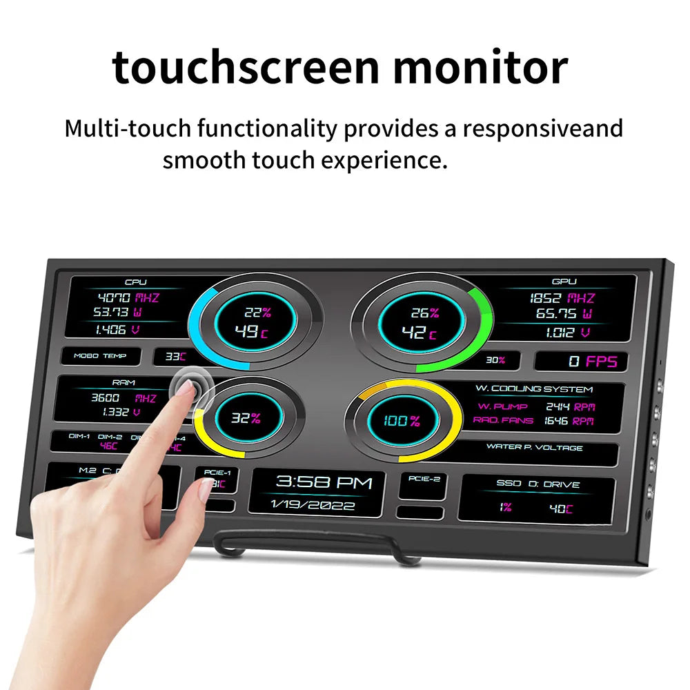 Moniteur portable compatible Raspberry Pi et mini PC