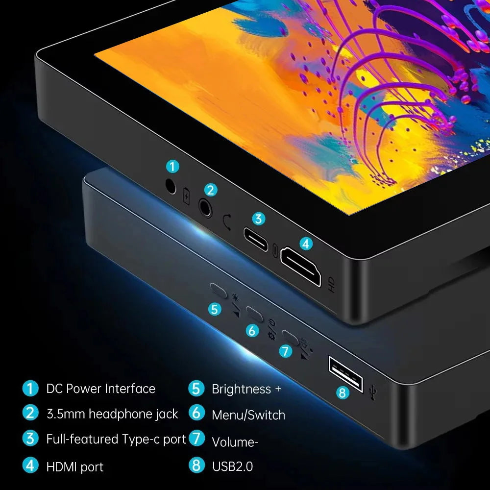 Moniteur tactile HDMI 12,3 pouces