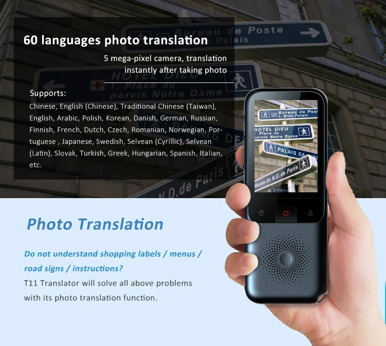 Traducteur vocal intelligent T11