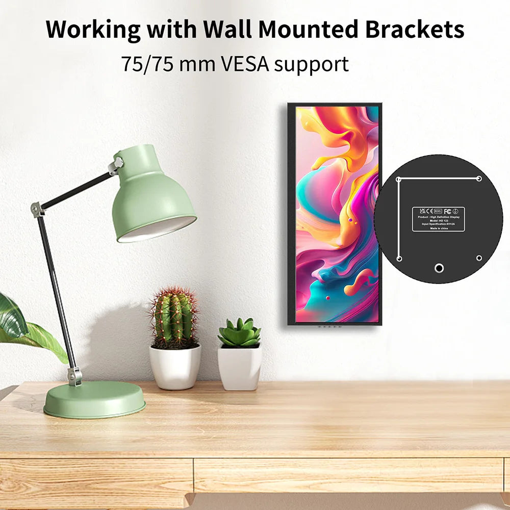 Écran d'extension compact connecté en HDMI et USB-C